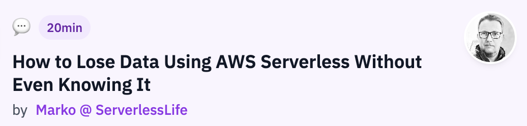 marko serverless life talk